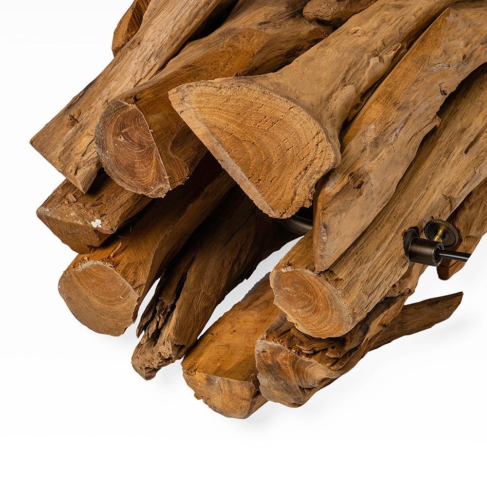 Nottingham Forest Teak Root Table Lamp