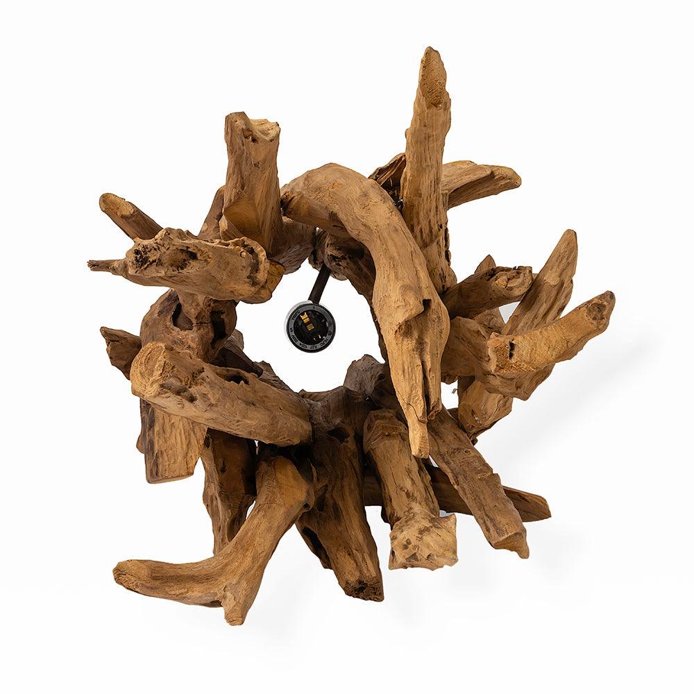 Nottingham Forest Teak Root Table Lamp